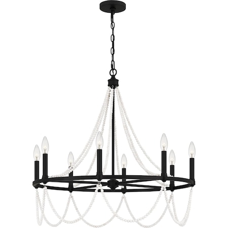 Quoizel Brigitta Chandelier 8 Lights Matte Black BGA5030MBK